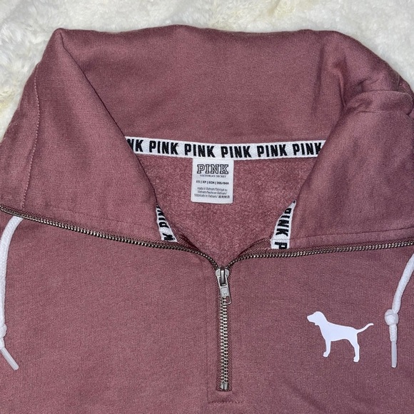 PINK quarter zip sweatshirt - Picture 3 of 3